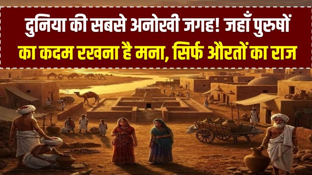 दुनिया की सबसे अनोखी जगह! जहाँ पुरुषों का कदम रखना है मना; यहाँ औरतों का चलता है राज