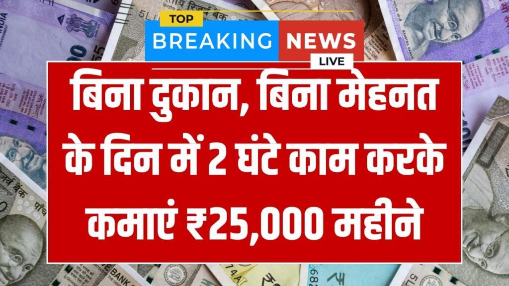 Work From Home: बिना दुकान, बिना मेहनत के दिन में 2 घंटे काम करके कमाएं ₹25,000 महीने