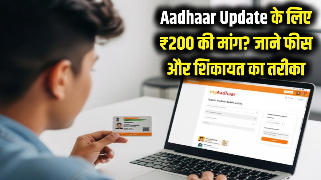 Aadhaar Update के लिए मांगे जा रहे ₹200? शिकायत मिलते ही UIDAI ने की बड़ी कार्रवाई, जान लीजिए असली फीस और शिकायत करने का तरीका।