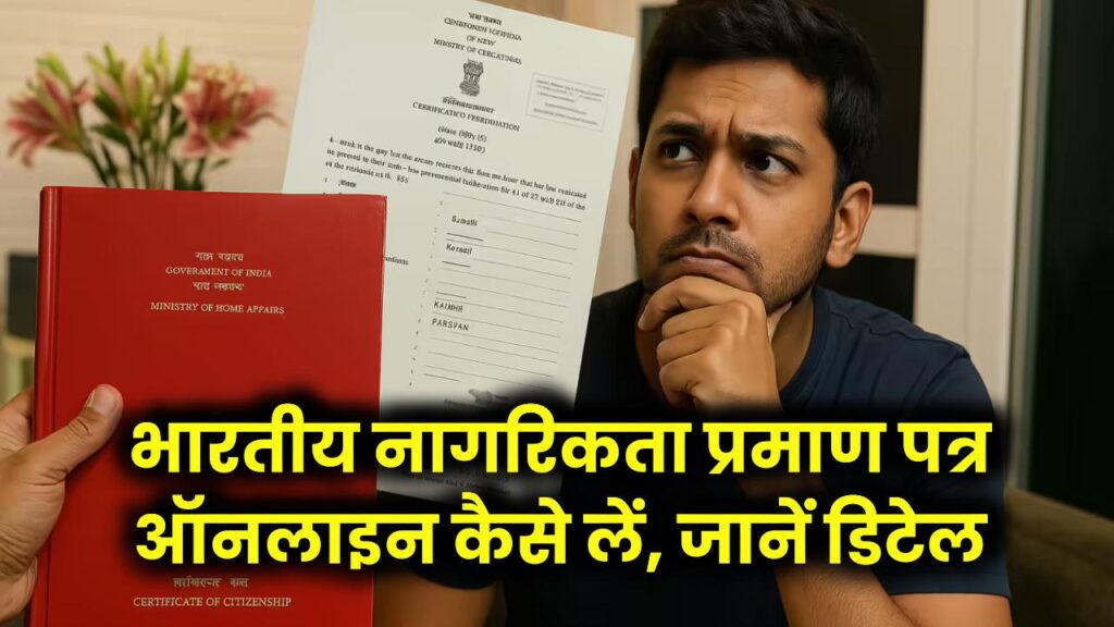 Citizenship Certificate Online: भारतीय नागरिकता का प्रमाण पत्र कैसे प्राप्त करें? जानें 2026 की नई ऑनलाइन आवेदन प्रक्रिया।